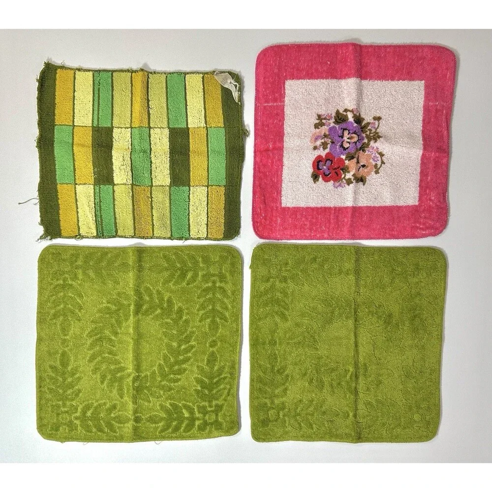 Lot of 7 Cotton Kitchen Tea Towels Variety of Designs Cannon Fashion Manor Sears